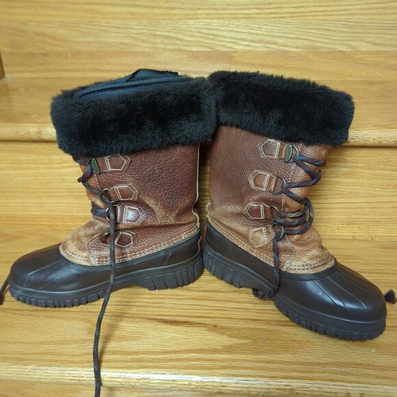 Sorel Boots Alpine Winter Handcrafted Insulted Liner Leather Upper Women's SZ 5 - Picture 4 of 10